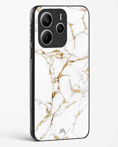 Calacatta White Marble Glass Case Phone Cover (Xiaomi)