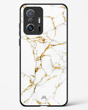 Calacatta White Marble Glass Case Phone Cover-(Xiaomi)