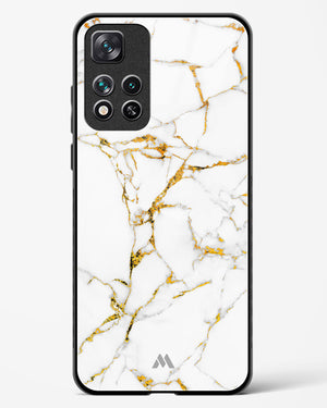 Calacatta White Marble Glass Case Phone Cover-(Xiaomi)