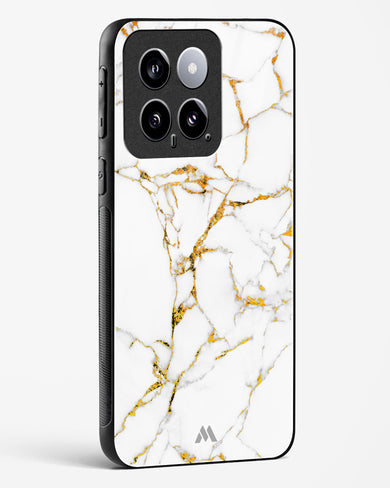 Calacatta White Marble Glass Case Phone Cover-(Xiaomi)