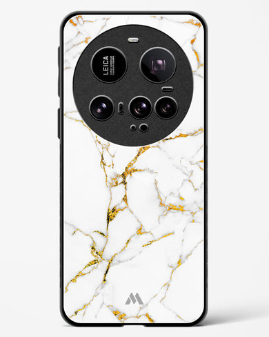 Calacatta White Marble Glass Case Phone Cover (Xiaomi)