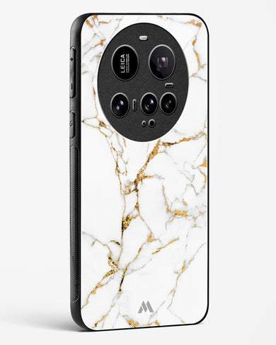 Calacatta White Marble Glass Case Phone Cover (Xiaomi)