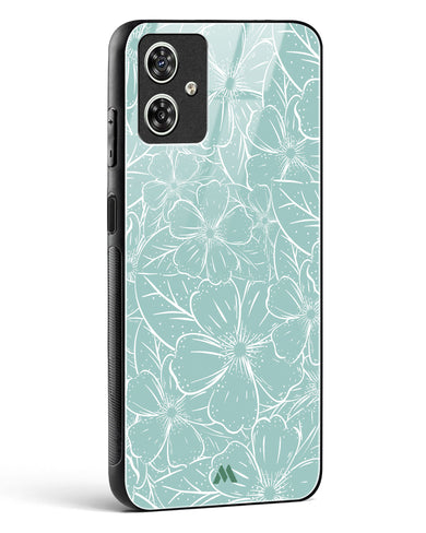 Hibiscus Crescendo Glass Case Phone Cover-(Motorola)