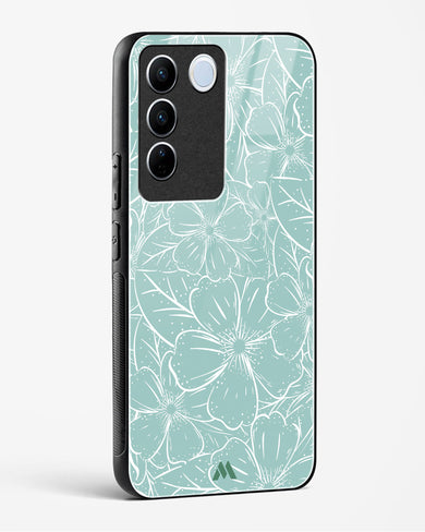 Hibiscus Crescendo Glass Case Phone Cover-(Vivo)