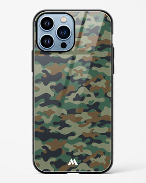 Jungle Camouflage Glass Case Phone Cover-(Apple)