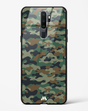Jungle Camouflage Glass Case Phone Cover-(Oppo)