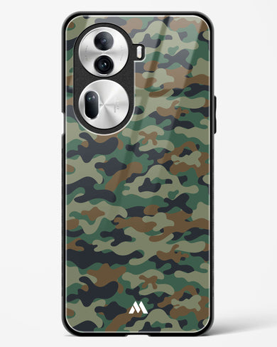 Jungle Camouflage Glass Case Phone Cover (Oppo)