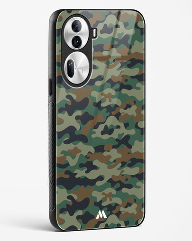 Jungle Camouflage Glass Case Phone Cover (Oppo)