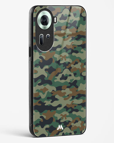 Jungle Camouflage Glass Case Phone Cover (Oppo)