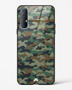 Jungle Camouflage Glass Case Phone Cover-(Oppo)