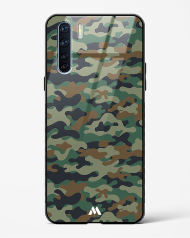 Jungle Camouflage Glass Case Phone Cover-(Oppo)