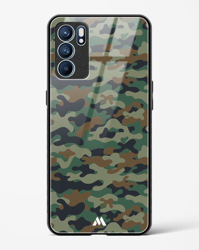 Jungle Camouflage Glass Case Phone Cover (Oppo)