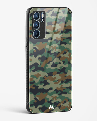 Jungle Camouflage Glass Case Phone Cover (Oppo)