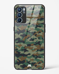 Jungle Camouflage Glass Case Phone Cover (Oppo)
