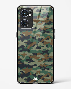 Jungle Camouflage Glass Case Phone Cover (Oppo)
