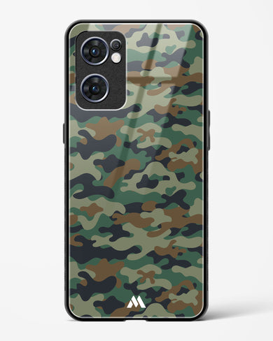 Jungle Camouflage Glass Case Phone Cover (Oppo)