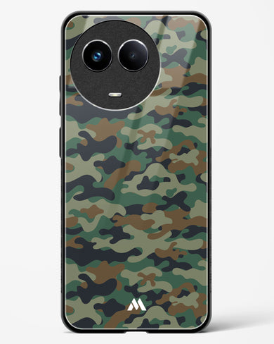 Jungle Camouflage Glass Case Phone Cover-(Realme)