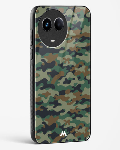 Jungle Camouflage Glass Case Phone Cover-(Realme)