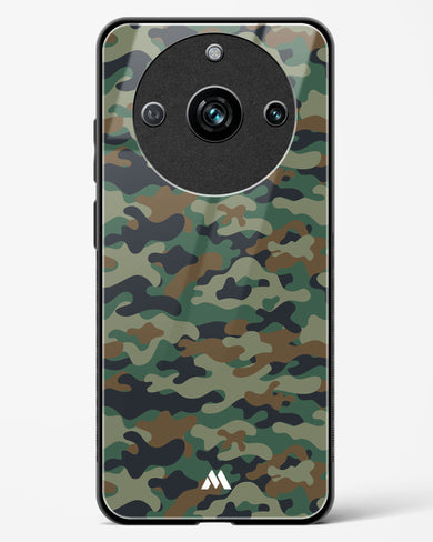 Jungle Camouflage Glass Case Phone Cover-(Realme)