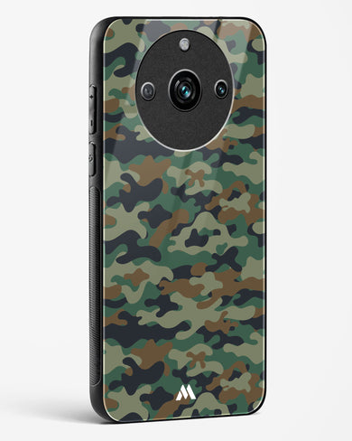 Jungle Camouflage Glass Case Phone Cover-(Realme)