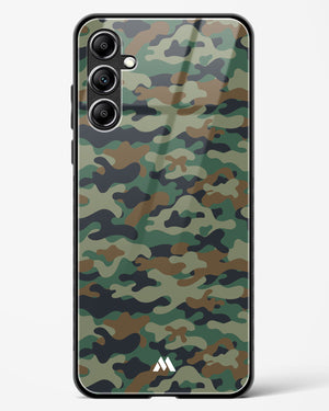 Jungle Camouflage Glass Case Phone Cover-(Samsung)