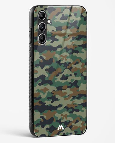 Jungle Camouflage Glass Case Phone Cover-(Samsung)