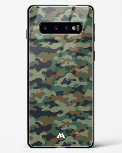 Jungle Camouflage Glass Case Phone Cover-(Samsung)