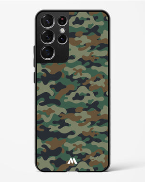 Jungle Camouflage Glass Case Phone Cover-(Samsung)