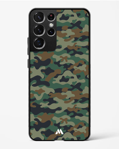 Jungle Camouflage Glass Case Phone Cover-(Samsung)