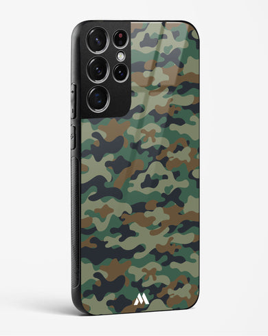 Jungle Camouflage Glass Case Phone Cover-(Samsung)