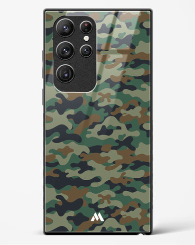 Jungle Camouflage Glass Case Phone Cover-(Samsung)