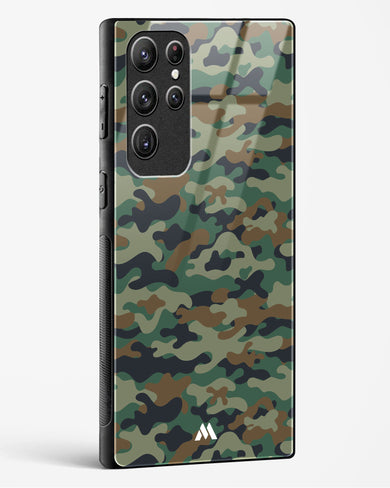 Jungle Camouflage Glass Case Phone Cover-(Samsung)