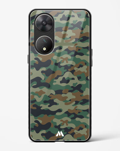 Jungle Camouflage Glass Case Phone Cover-(Vivo)