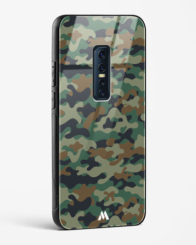 Jungle Camouflage Glass Case Phone Cover-(Vivo)