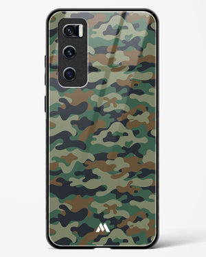 Jungle Camouflage Glass Case Phone Cover-(Vivo)