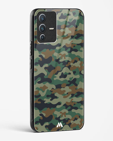 Jungle Camouflage Glass Case Phone Cover-(Vivo)