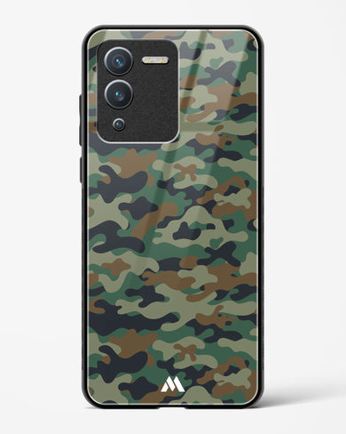 Jungle Camouflage Glass Case Phone Cover-(Vivo)