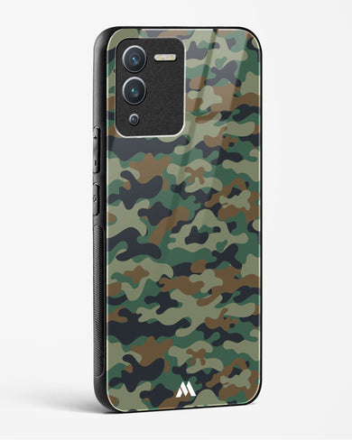 Jungle Camouflage Glass Case Phone Cover-(Vivo)