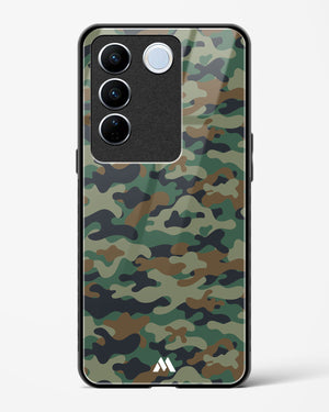 Jungle Camouflage Glass Case Phone Cover-(Vivo)