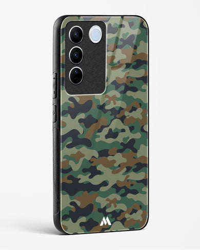 Jungle Camouflage Glass Case Phone Cover-(Vivo)