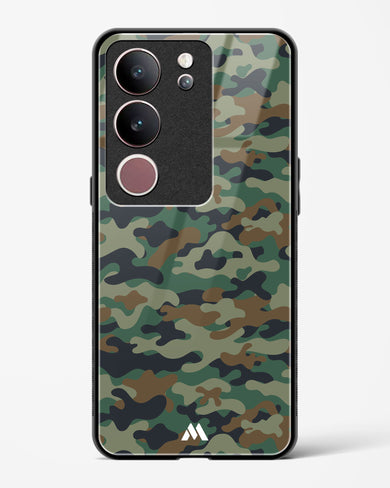 Jungle Camouflage Glass Case Phone Cover-(Vivo)