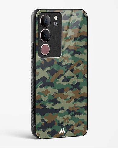 Jungle Camouflage Glass Case Phone Cover-(Vivo)