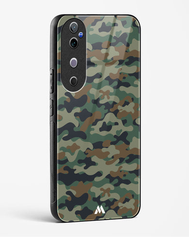 Jungle Camouflage Glass Case Phone Cover (Vivo)