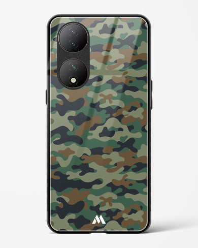 Jungle Camouflage Glass Case Phone Cover-(Vivo)