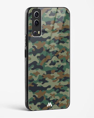 Jungle Camouflage Glass Case Phone Cover-(Vivo)