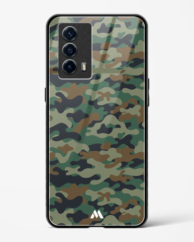 Jungle Camouflage Glass Case Phone Cover-(Vivo)