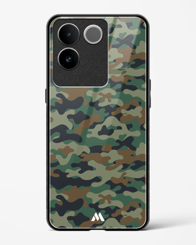 Jungle Camouflage Glass Case Phone Cover-(Vivo)