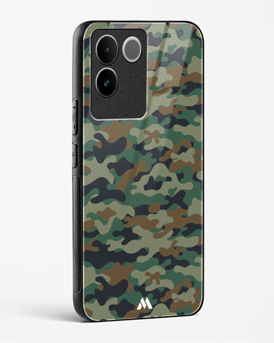 Jungle Camouflage Glass Case Phone Cover-(Vivo)