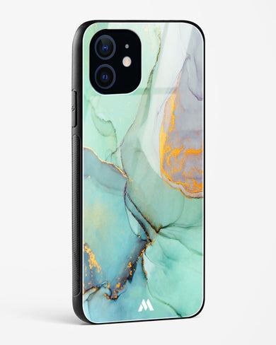 Green Shale Marble Glass Case Phone Cover (Apple)