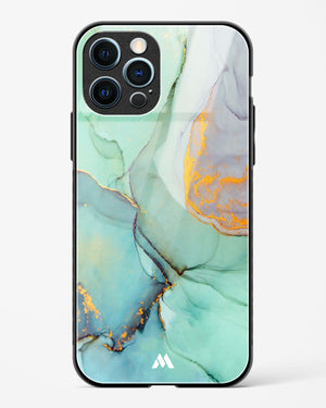 Green Shale Marble Glass Case Phone Cover (Apple)